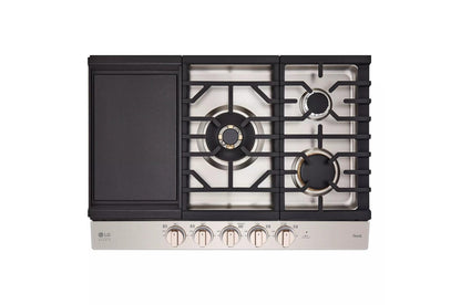 CBGS3028N LG STUDIO 30" UltraHeat™ Gas Cooktop with EasyClean®