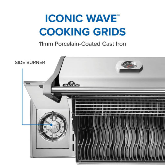Napoleon Bbq R525SBPSS2FB Rogue 525 SB with Range Side Burner , Propane, Stainless Steel