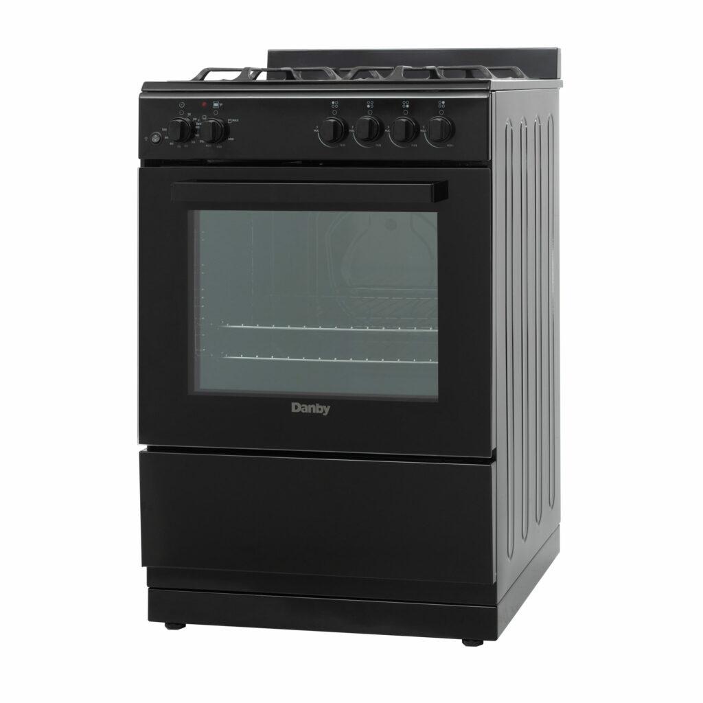 DR24V1BGLP Danby 24" Wide Gas Range in Black
