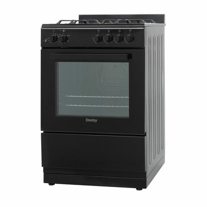 DR24V1BGLP Danby 24" Wide Gas Range in Black