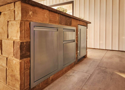 Napoleon Bbq BI42241D1W 42 x 24 inch Large Door & Waste Bin Drawer and Waste Bin Drawer, Stainless Steel
