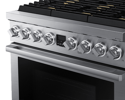 Dacor DOP36T86DLS Transitional 36" Dual-Fuel Range, Silver Stainless Steel, Natural Gas/Liquid Propane