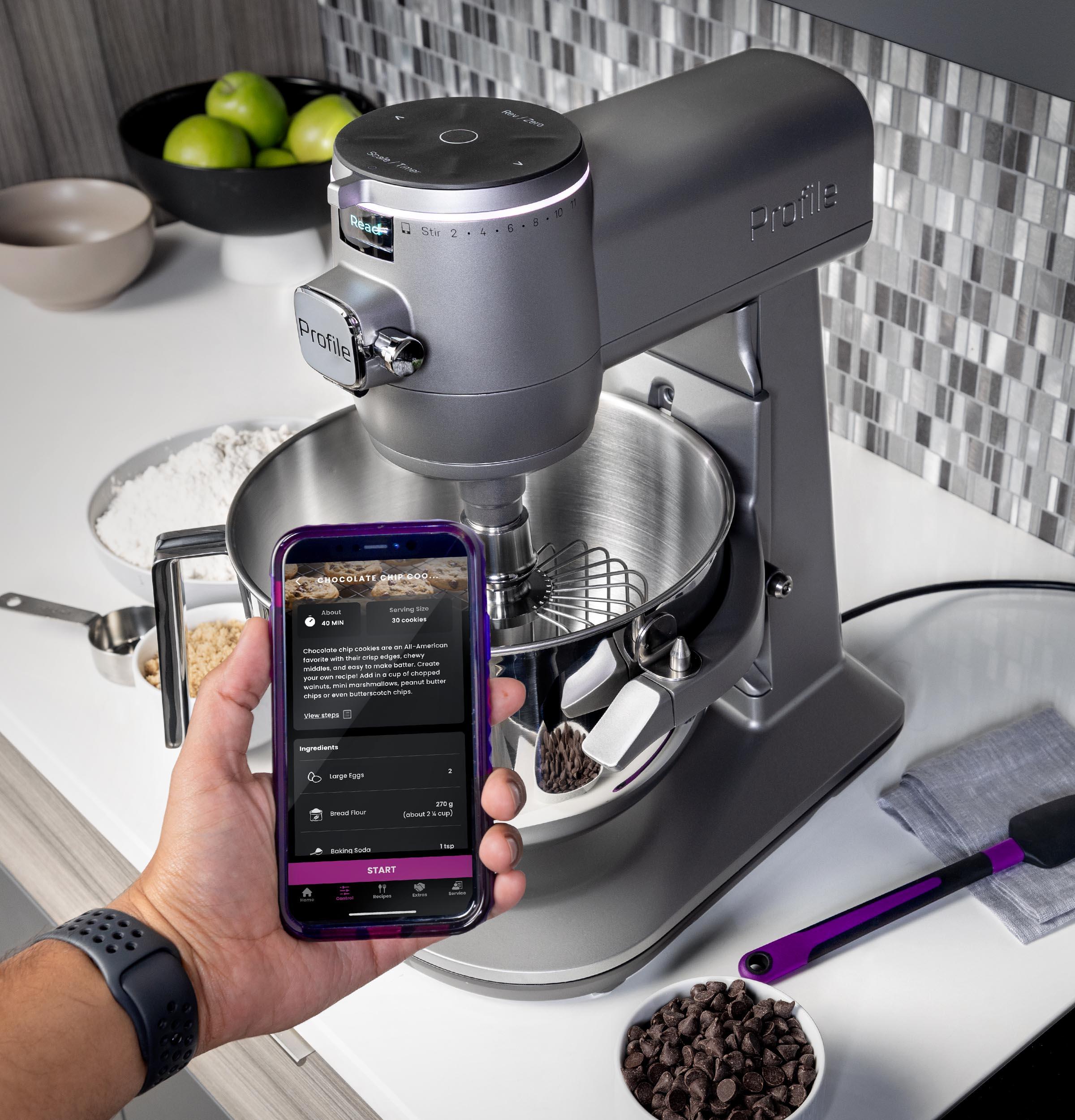 P8MSASS6TGW GE Profile™ Smart Mixer with Auto Sense