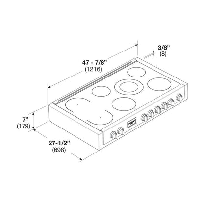 SOFIA 48 PRO INDUCTION RANGETOP - ALL GLASS