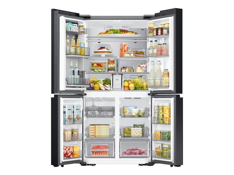Samsung Bespoke 4-Door Flex™ Refrigerator (29 cu. ft.) with Beverage Center™ in White Glass - (with Customizable Door Panel Colors)