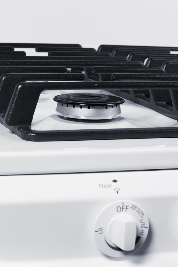 Summit WTM1107ISW 20" Wide Gas Range, Sealed Burners
