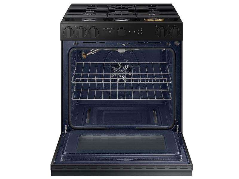 Samsung NSG6DG8500MT Bespoke 6.0 cu. ft. Smart Slide-In Gas Range with Air Sous Vide & Air Fry in Matte Black