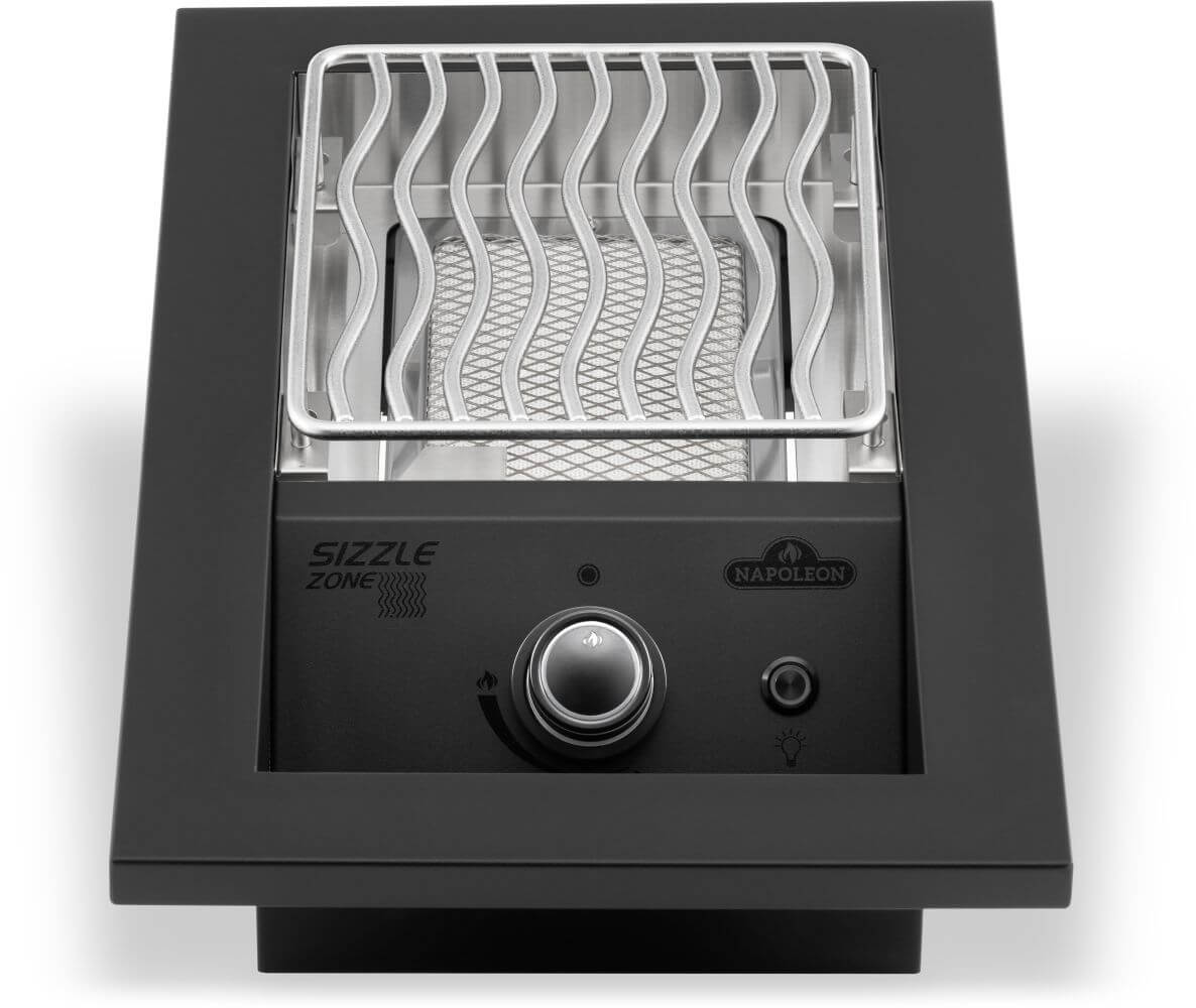 Napoleon Bbq BIB10IRPMK Built-in 700 Series Single Infrared Burner with Matte Black Cover , Propane, Matte/Matt Black