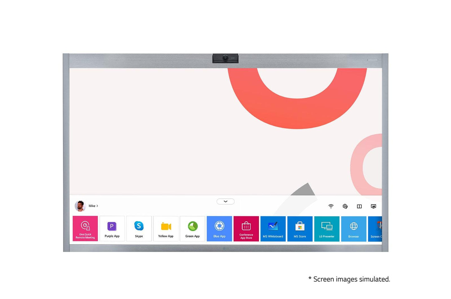 Lg 55CT5WNB 55'' One:Quick Works All-in-One Zoom™ Certified Video Conferencing Display