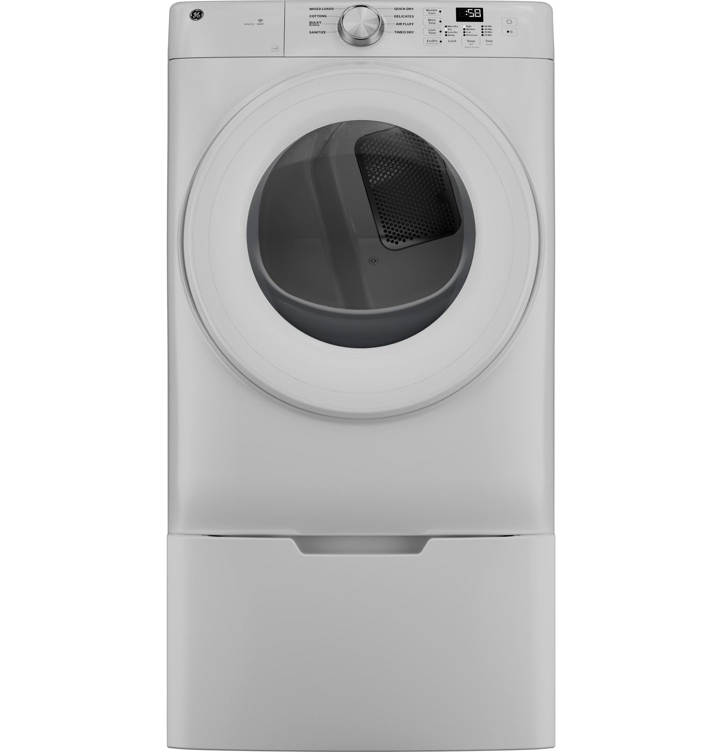 GFD35GSSYWW GE® ENERGY STAR® 7.8 cu. ft. Capacity Smart Front Load Gas Dryer