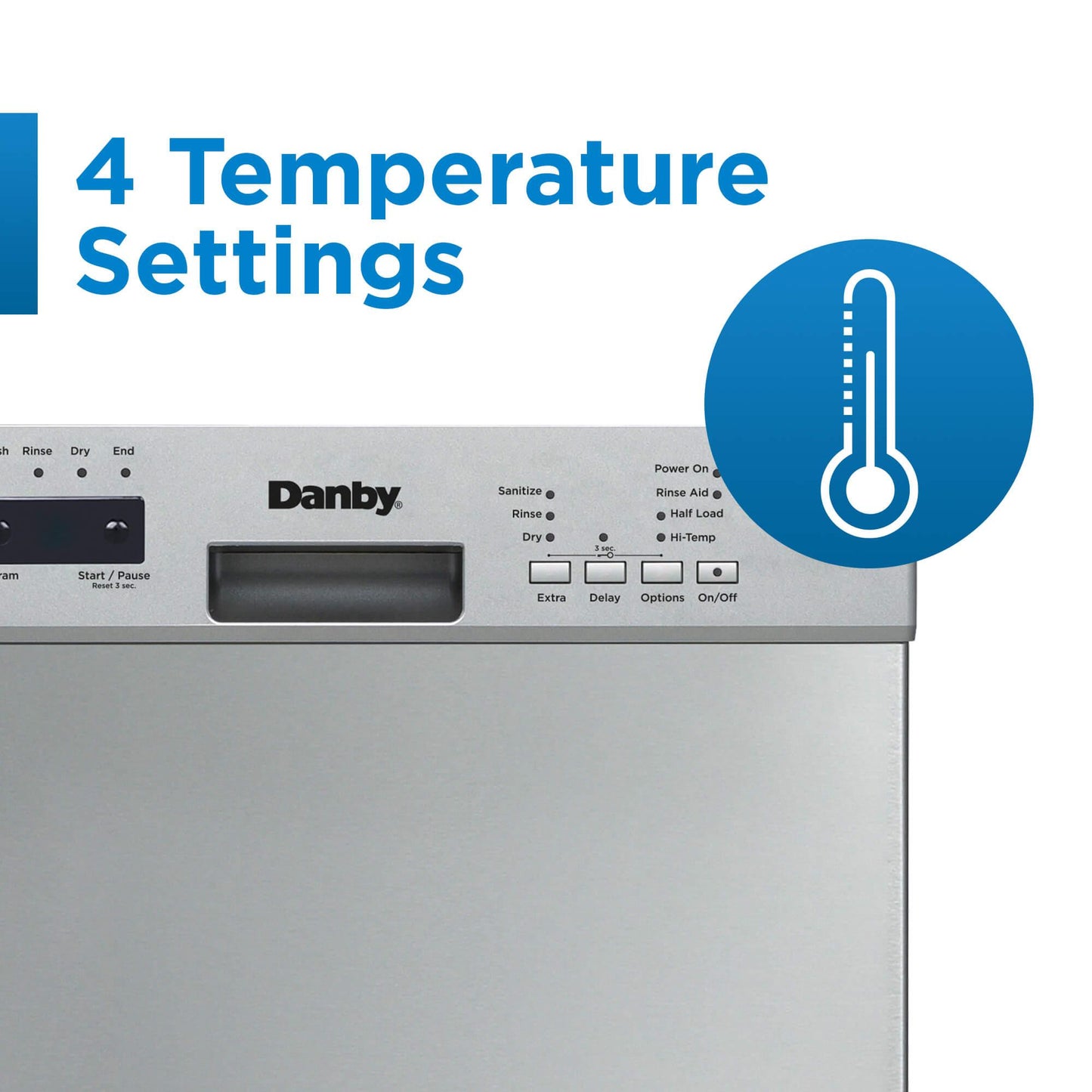 DDW18D1ESS Danby 18" Wide Built-in Dishwasher in Stainless Steel