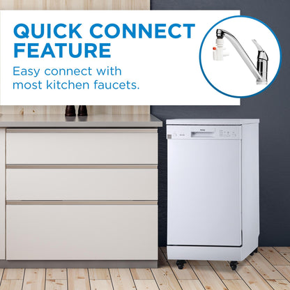 DDW1805EWP Danby 18" Wide Portable Dishwasher in White