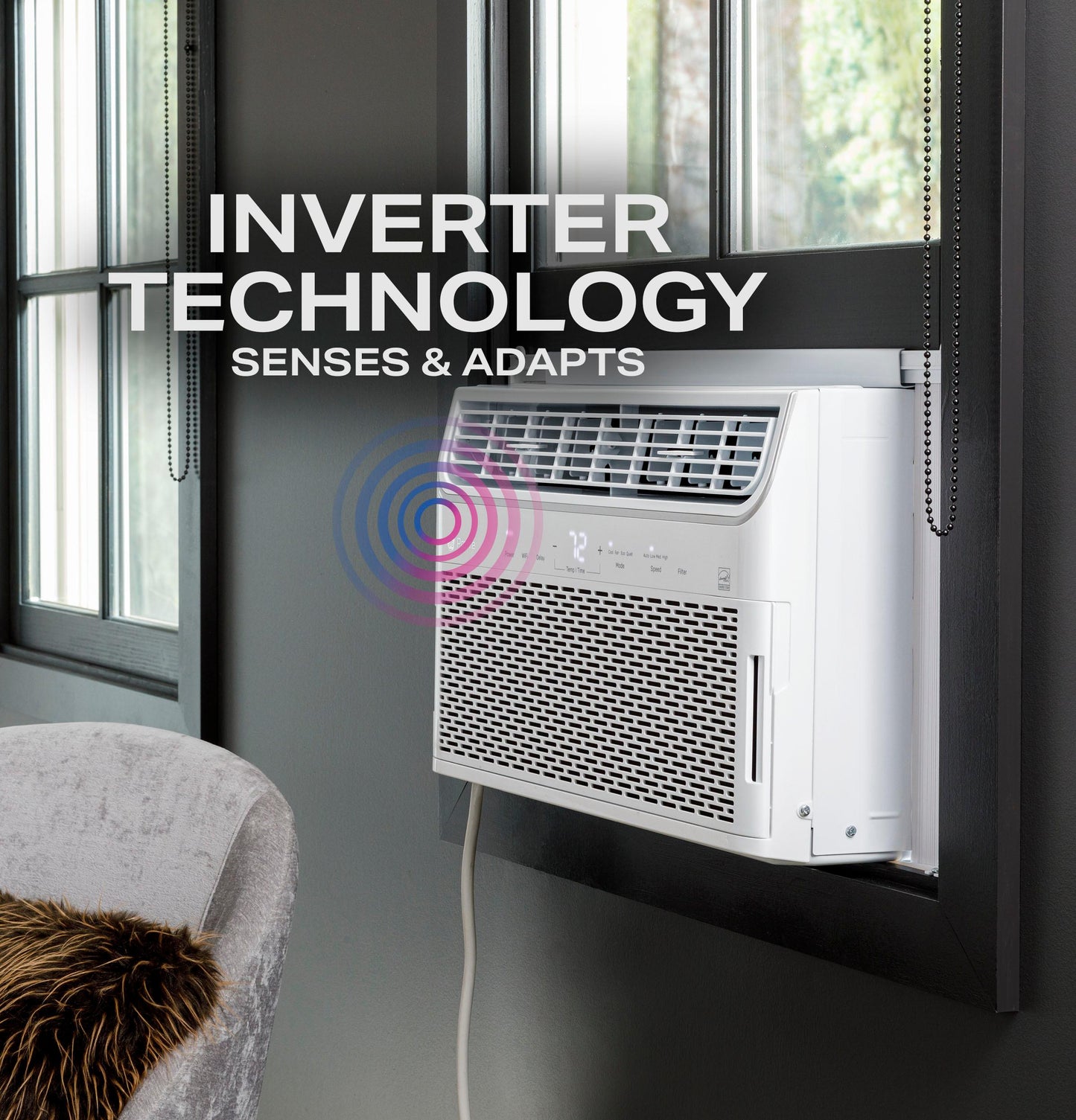 AHTR12AC GE Profile™ ENERGY STAR® 12,000 BTU Inverter Smart Ultra Quiet Window Air Conditioner for Large Rooms up to 550 sq. ft.