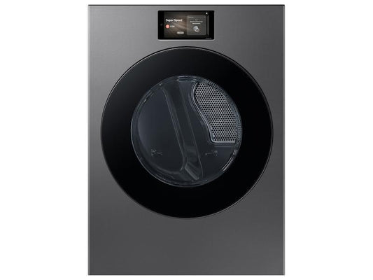 Samsung DV90F53AGS 7.6 cu. ft. Bespoke AI Ultra Capacity Front Load Gas Dryer with AI Home and AI OptiDry+ in Dark Steel