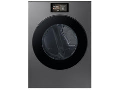 Samsung DV90F53AGS 7.6 cu. ft. Bespoke AI Ultra Capacity Front Load Gas Dryer with AI Home and AI OptiDry+ in Dark Steel