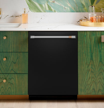 Cafe CDT888P3VD1 CAF(EBACK)™ CustomFit ENERGY STAR Stainless Interior Smart Dishwasher with Ultra Wash Top Rack and Dual Convection Ultra Dry, LED Lights, 39 dBA