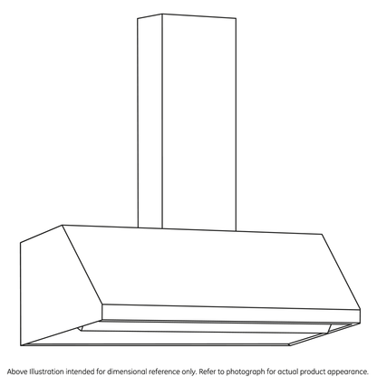 Cafe UVW8364SPSS 36" Designer Wall Mount Hood w/ Dimmable LED Lighting