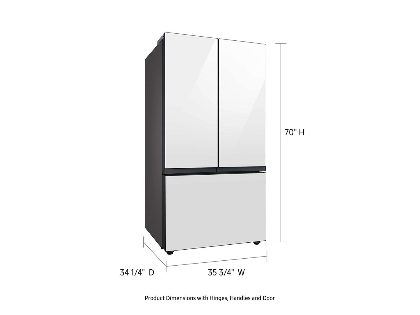Samsung RF30BB660012 Bespoke AI 3-Door French Door Beverage Center™  Dual Ice Maker  30 cu.ft.