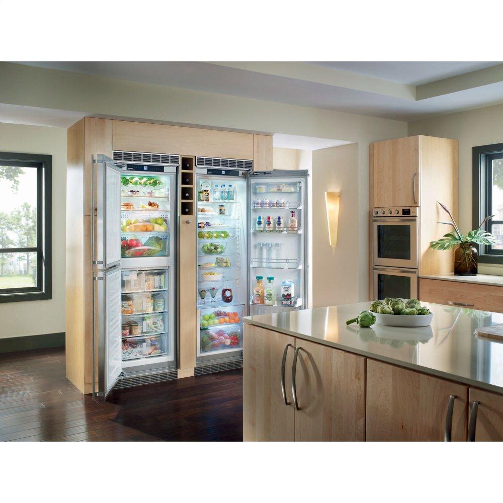 Liebherr 24" Built-in All Refrigerator Stainless Door right hinge