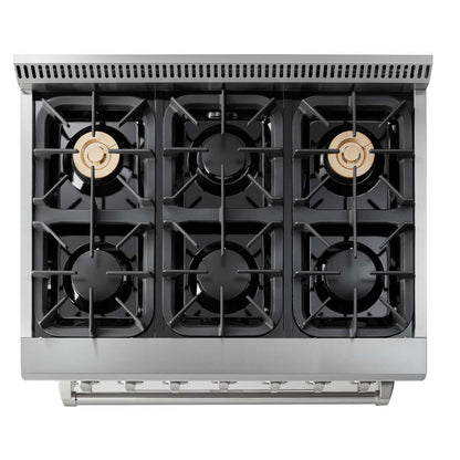 HRD3606U Thor Kitchen 36-inch Dual Fuel Range - Professional - Hrd3606u