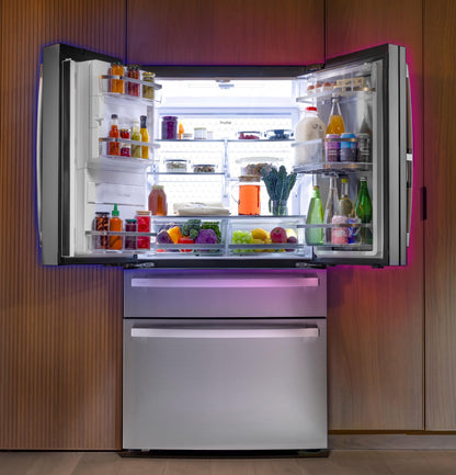 PXD22HYYFS GE Profile™ ENERGY STAR® 22.4 Cu. Ft. Smart Counter-Depth 4-Door French-Door Refrigerator with Kitchen Assistant™