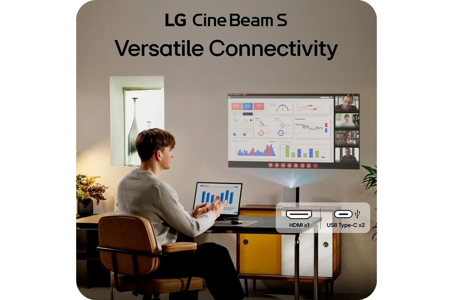 PU615U LG CineBeam S 4K UHD Smart Triple Laser UST Projector PU615U