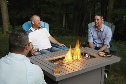 Napoleon Bbq HAMP1GY Hamptons Rectangle Patioflame Table Fire Table , Propane, Grey