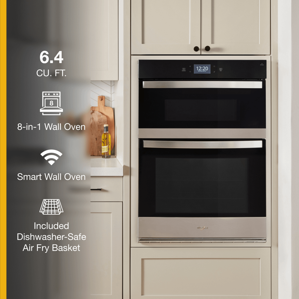 Whirlpool WOEC7030PZ 6.4 Cu. Ft. Wall Oven Microwave Combo with Air Fry
