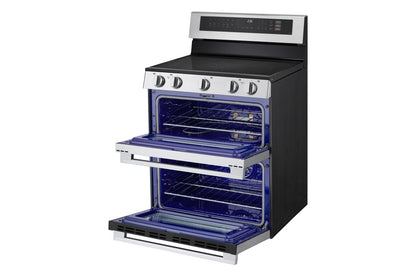 Lg LDEL7324YE 7.3 cu. ft. Smart Electric Double Oven Freestanding Range with ProBake Convection®, Air Fry & Air Sous Vide