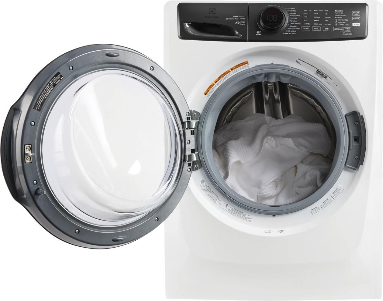 Electrolux ELFW7738MW Front Load Perfect Steam™ Washer with LuxCare® Plus Wash and SmartBoost® - 4.5 Cu. Ft.