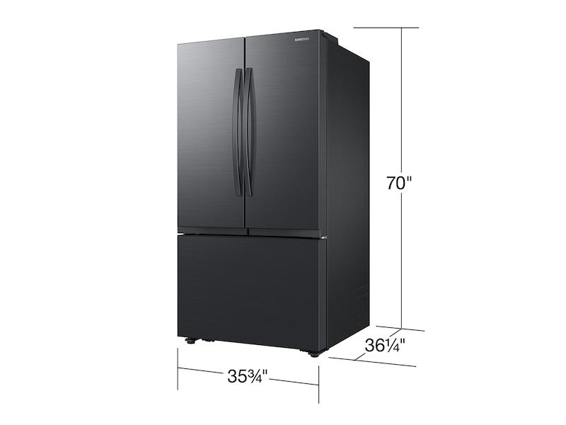 Samsung RF32CG5100MTAA 32 cu. ft. Mega Capacity 3-Door French Door Refrigerator with Dual Auto Ice Maker in Matte Black Steel