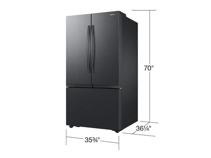 Samsung RF32CG5100MT 32 cu. ft. Mega Capacity 3-Door French Door Refrigerator with Dual Auto Ice Maker in Matte Black Steel