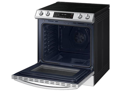 Samsung NE63CB831512 Bespoke 6.3 cu. ft. Smart Slide-in Electric Range with Air Fry & Convection in White Glass
