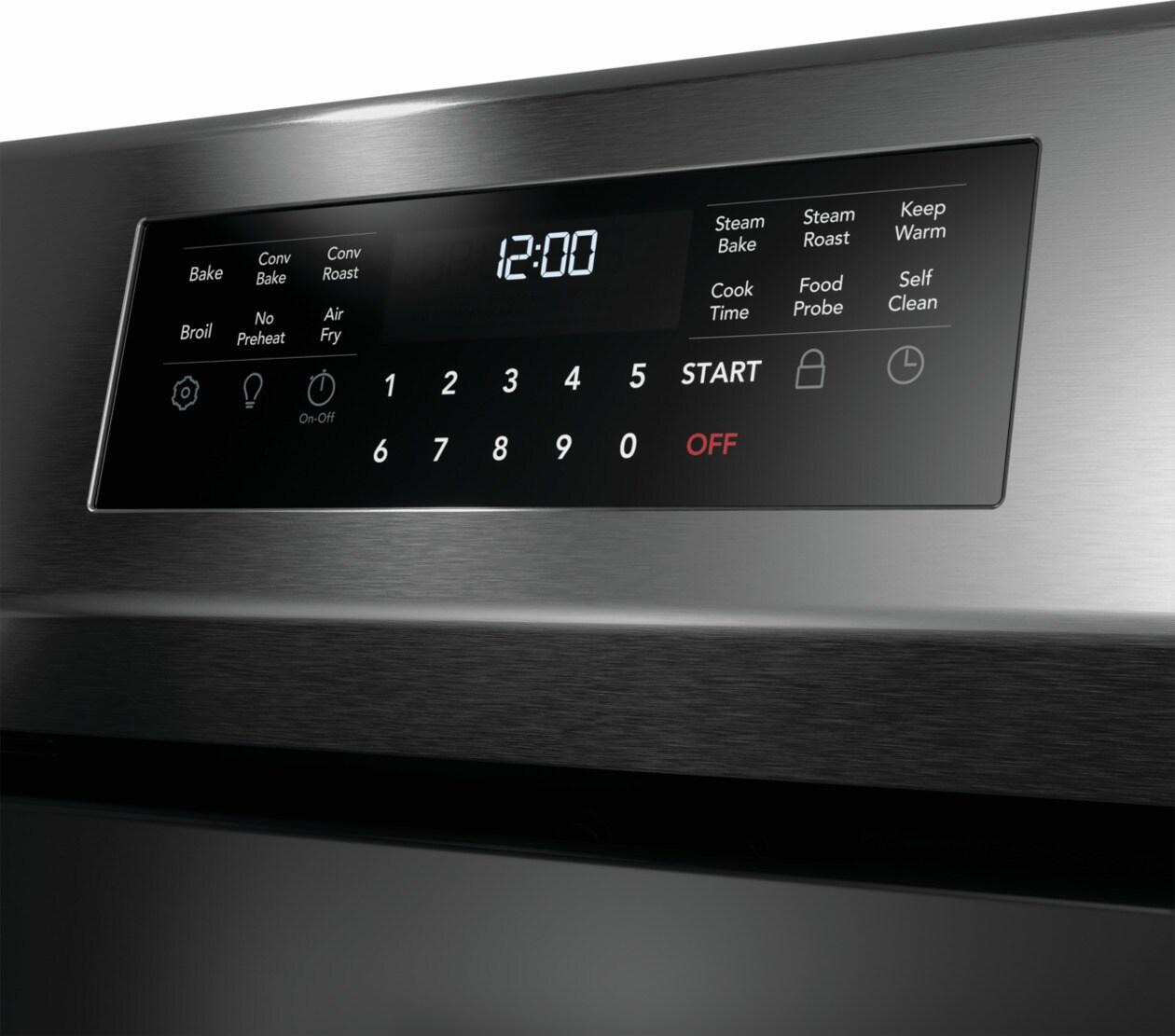 Frigidaire GCRE3060BD 30" Rear Control Electric Range with Total Convection