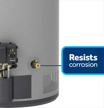 GG40T08AYV GE RealMAX Choice 40-Gallon Tall Natural Gas Power Vent Low-NOx Water Heater