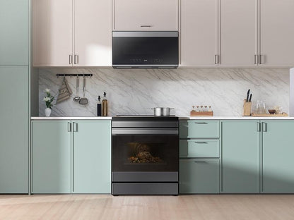 Samsung NSI6DG9500MT Bespoke 6.3 cu. ft. Smart Slide-In Induction Range with Ambient Edge Lighting™ & Air Sous Vide in Matte Black Steel