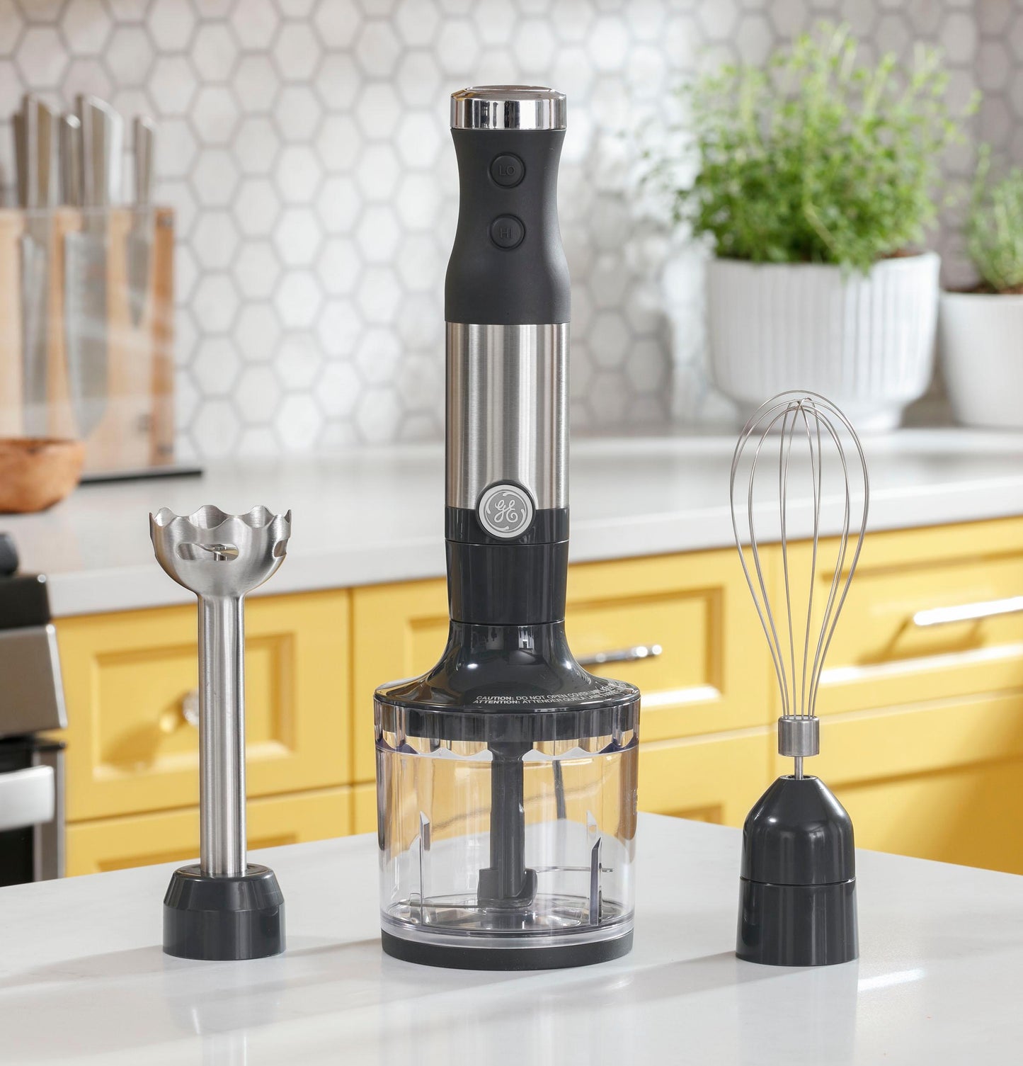 G8H1AASSPSS GE Immersion Blender with Accessories