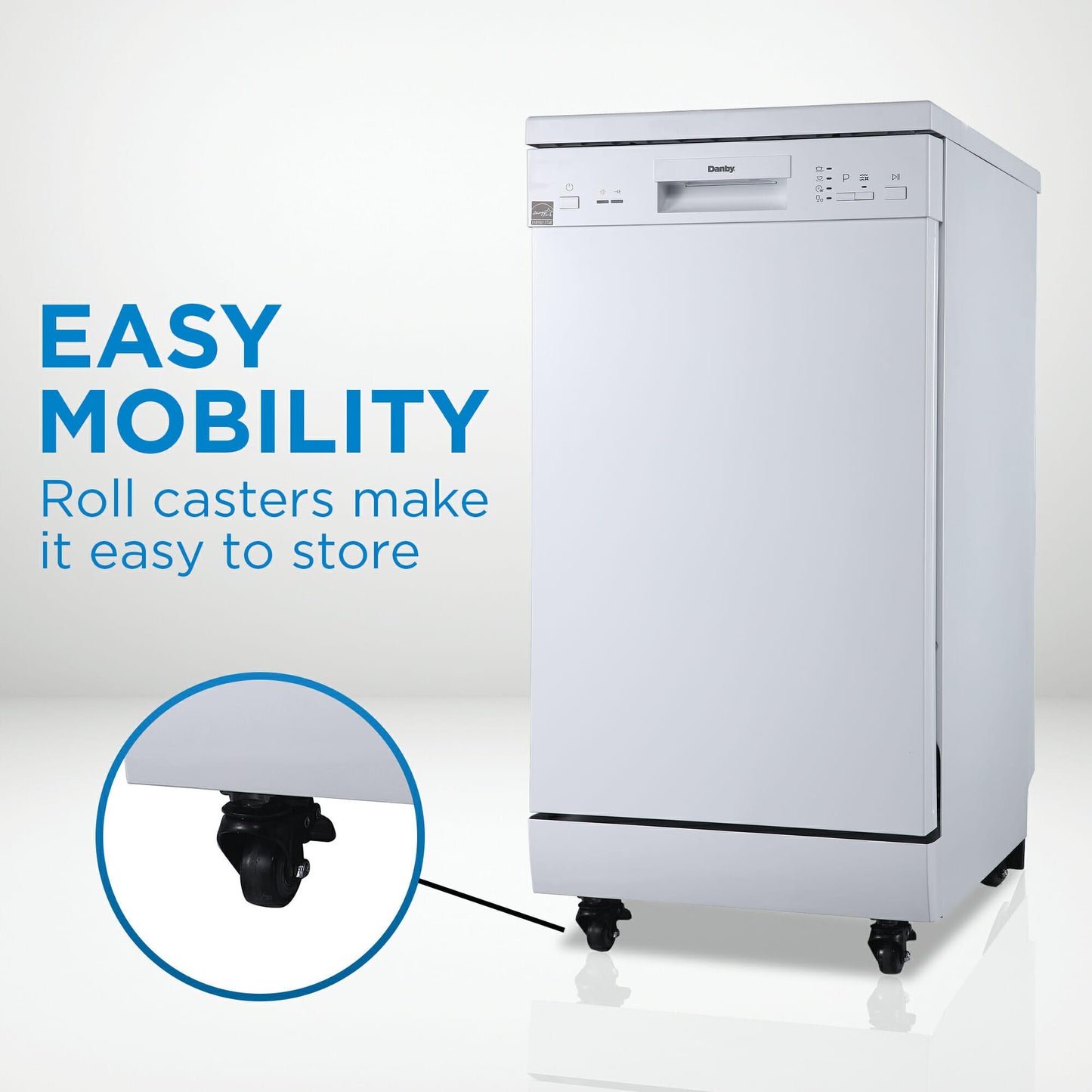 DDW1805EWP Danby 18" Wide Portable Dishwasher in White