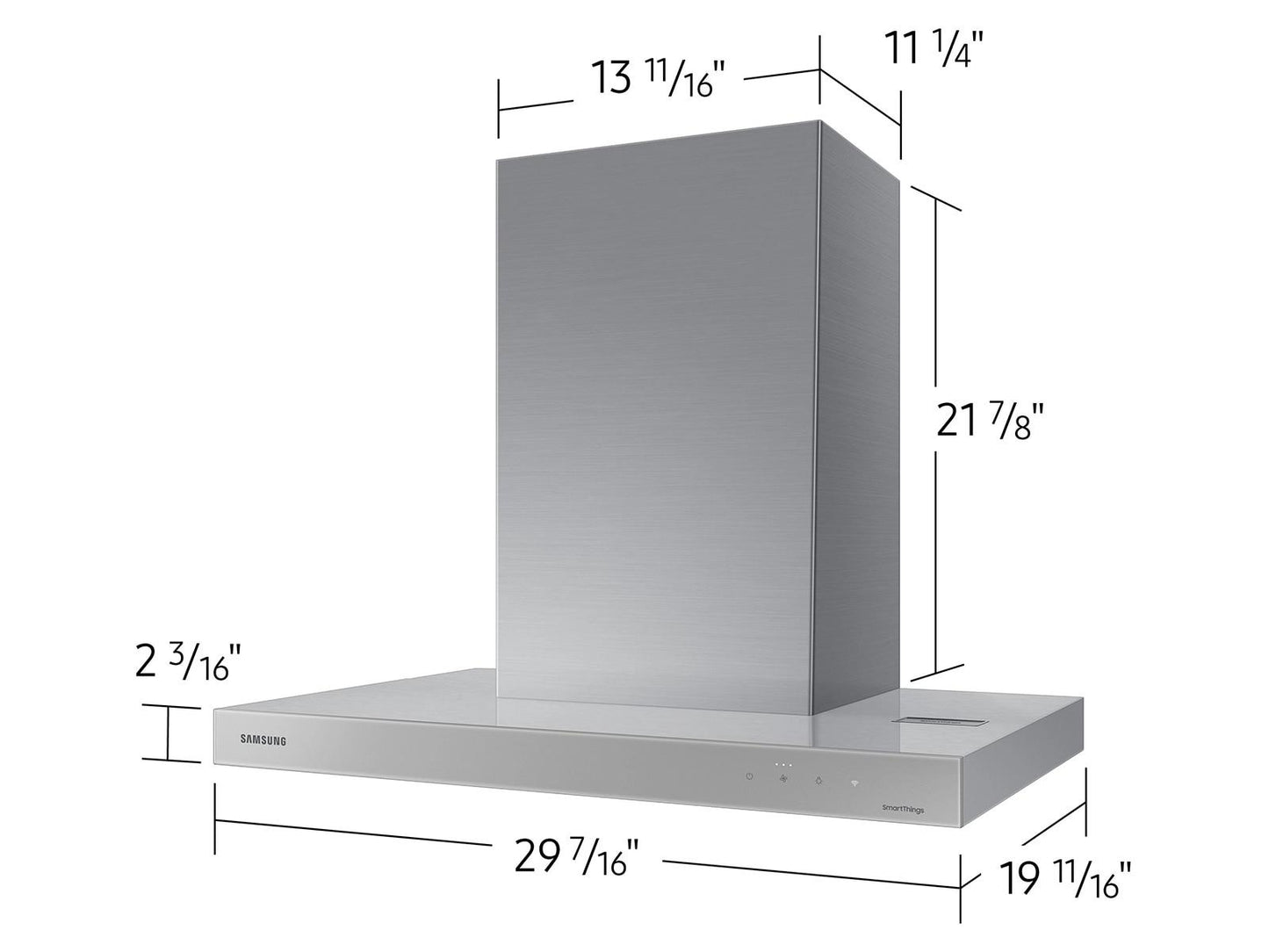 Samsung NK30CB600WCG Bespoke Hood Low Noise  630 CFM  30" Width