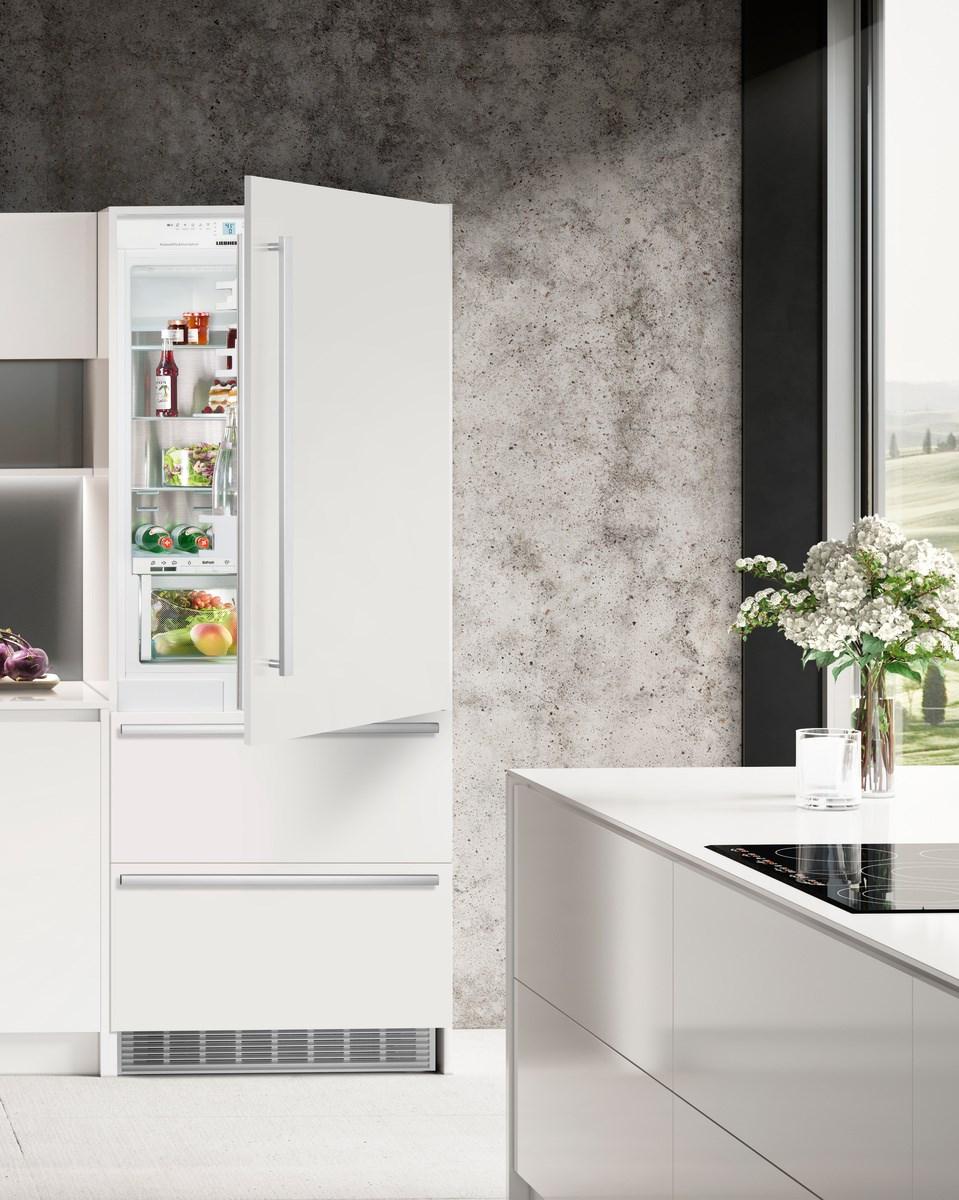 Liebherr Combined refrigerator-freezer with BioFresh and NoFrost for integrated use