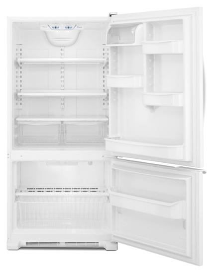 18.5 cu. ft. Bottom-Freezer Refrigerator with Freezer Basket