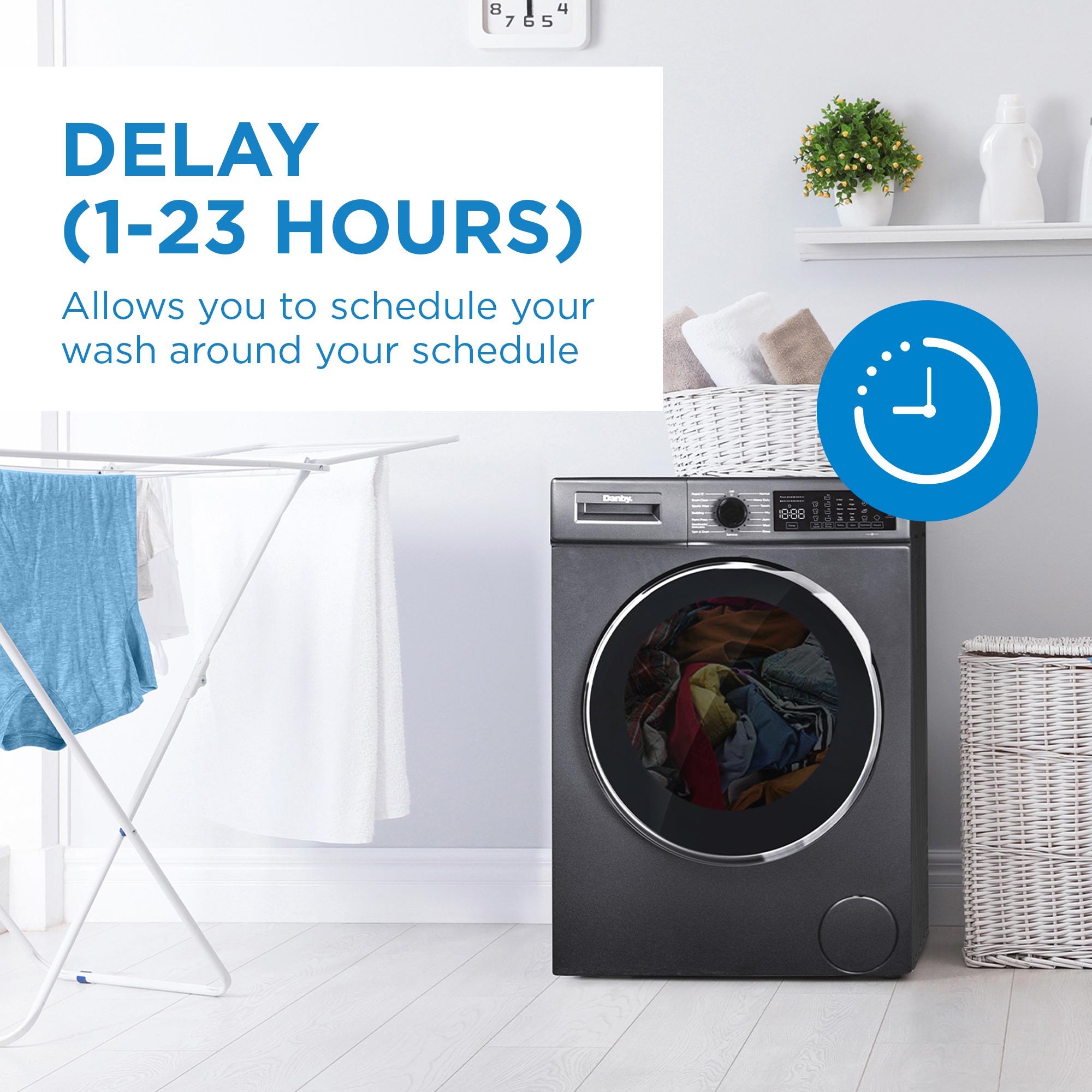 DWM022D1DSDB Danby 2.2 cu. ft. 24" Front Load Washing Machine