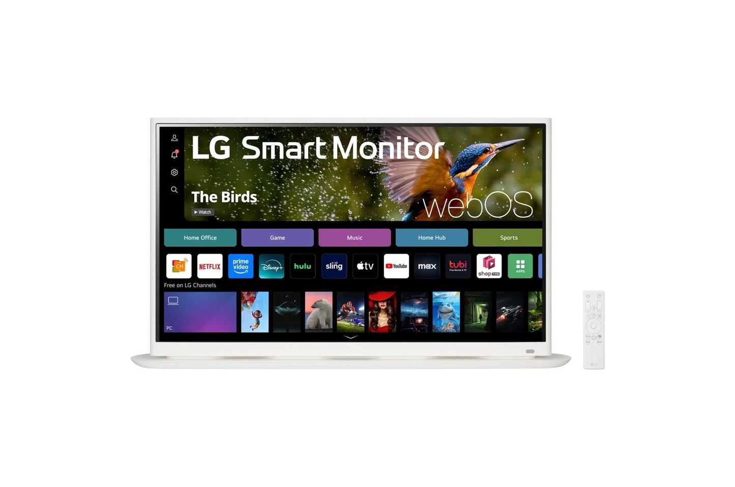 Lg 32SR70UW 32 Inch 4K UHD IPS Smart Monitor with webOS and Curved Base Design