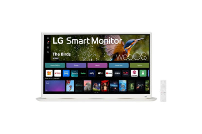 Lg 32SR70UW 32 Inch 4K UHD IPS Smart Monitor with webOS and Curved Base Design