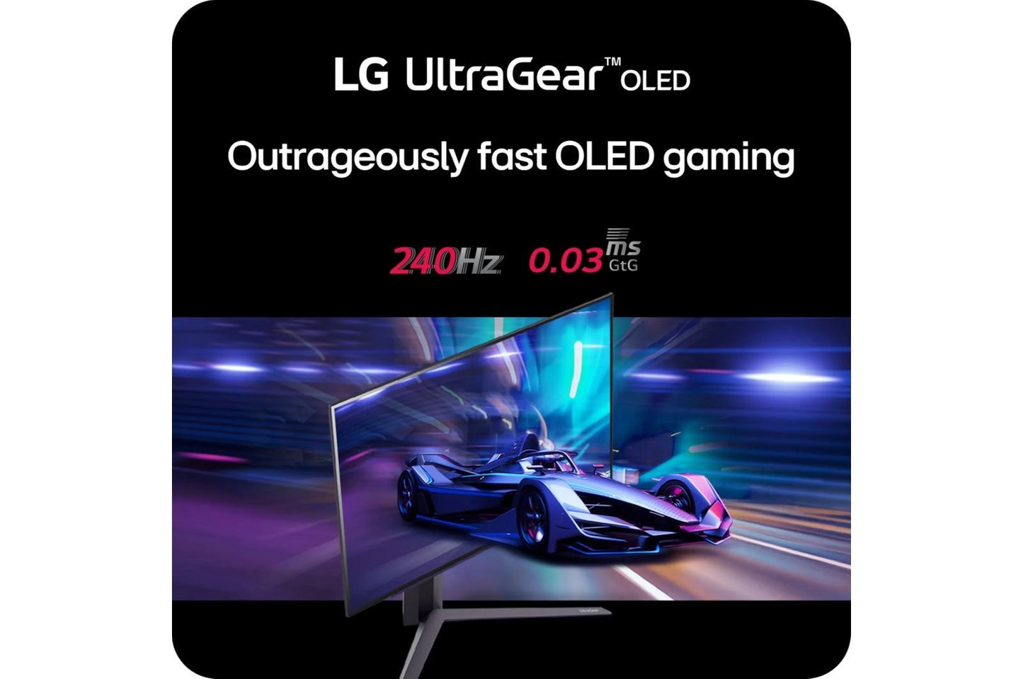 Lg 27GS93QEB 27 Inch UltraGear™ OLED QHD 1440P 240Hz 0.03ms HDR True Black 400 Gaming Monitor with G-Sync Compatible and FreeSync™ Premium Pro
