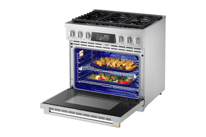 LPGU6319Y LG SIGNATURE 6.3 cu. ft. Smart Gas Slide-In Pro Range with Dynamic ProBake Convection®, Air Fry, Air Sous Vide and Roast Mode