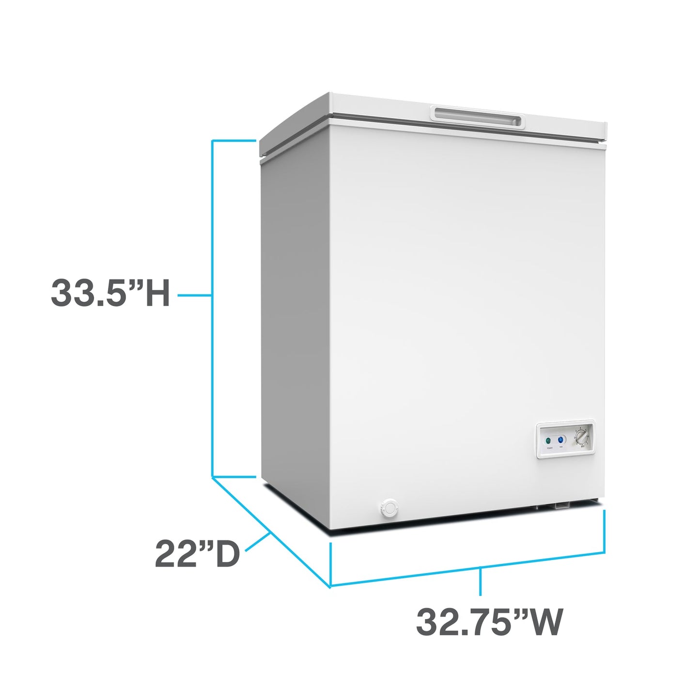 CF7F0W Avanti Garage Ready Chest Freezer, 7.0 cu. ft.