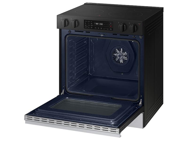 Samsung NSE6DG8300SR Bespoke 6.3 cu. ft. Smart Slide-In Electric Range with Air Fry & Precision Knobs in Stainless Steel