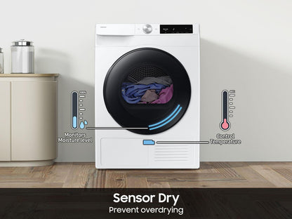 Samsung DV25FG62B0BEA2 Compact Ventless Heat Pump Dryer 4.0 cu. ft. Wi-Fi Connectivity Energy Efficient