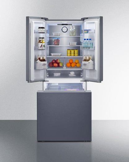 Summit FDRD175SSIM 30" Wide French Door Bottom-mount Refrigerator-freezer